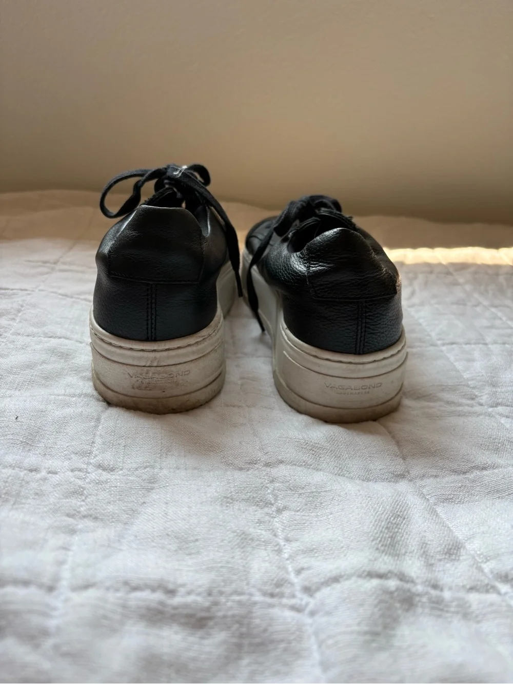Vagabond Judy Sneakers Black Leather Platform Women’s 39